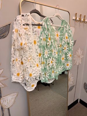 Open Knit Daisy Cardigan