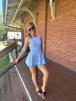 Denim Flare Romper