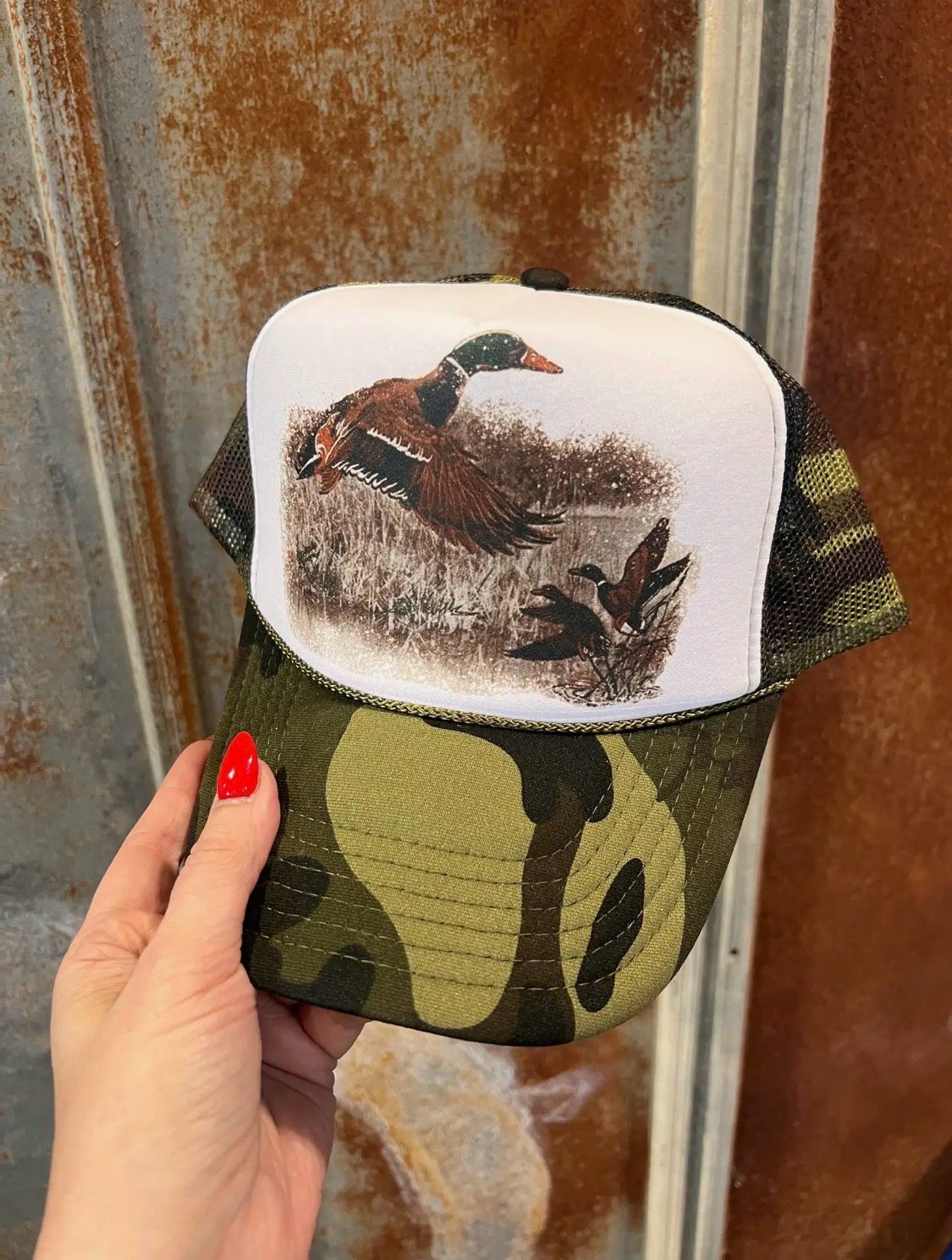 Retro Duck Trucker Hat