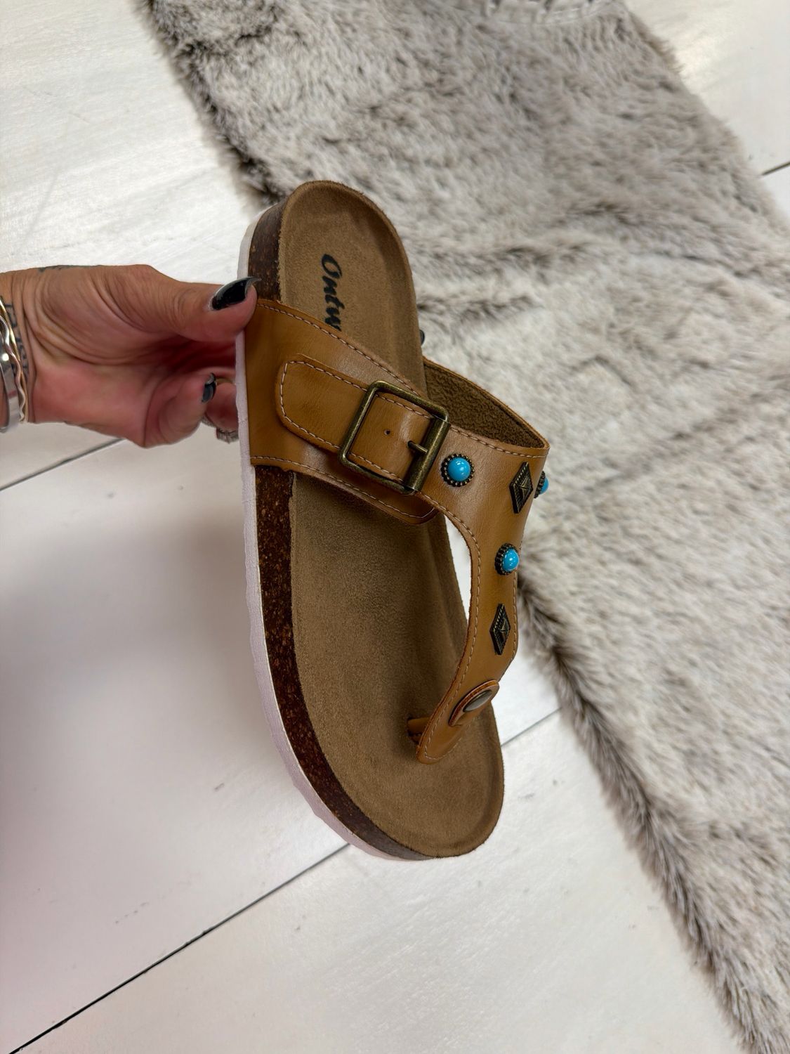 Turquoise Rain Sandals