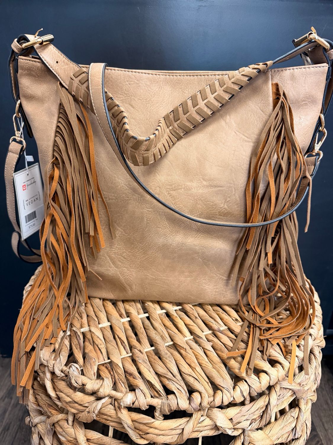 Sav Distressed Hobo Bag 