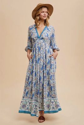 Preppy Paisley Maxi