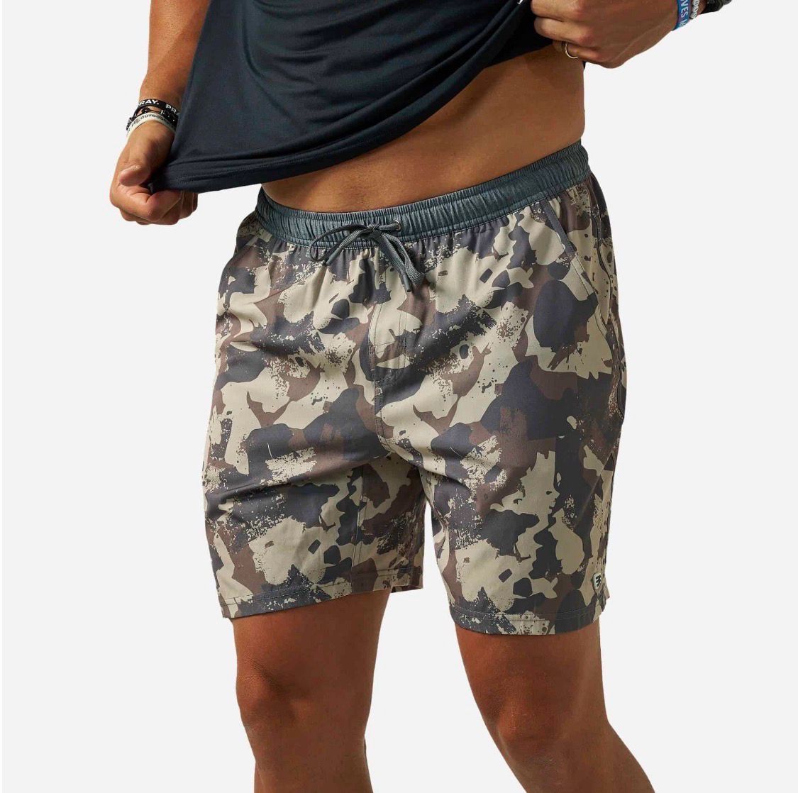 Athletic Splatter Camo Shorts