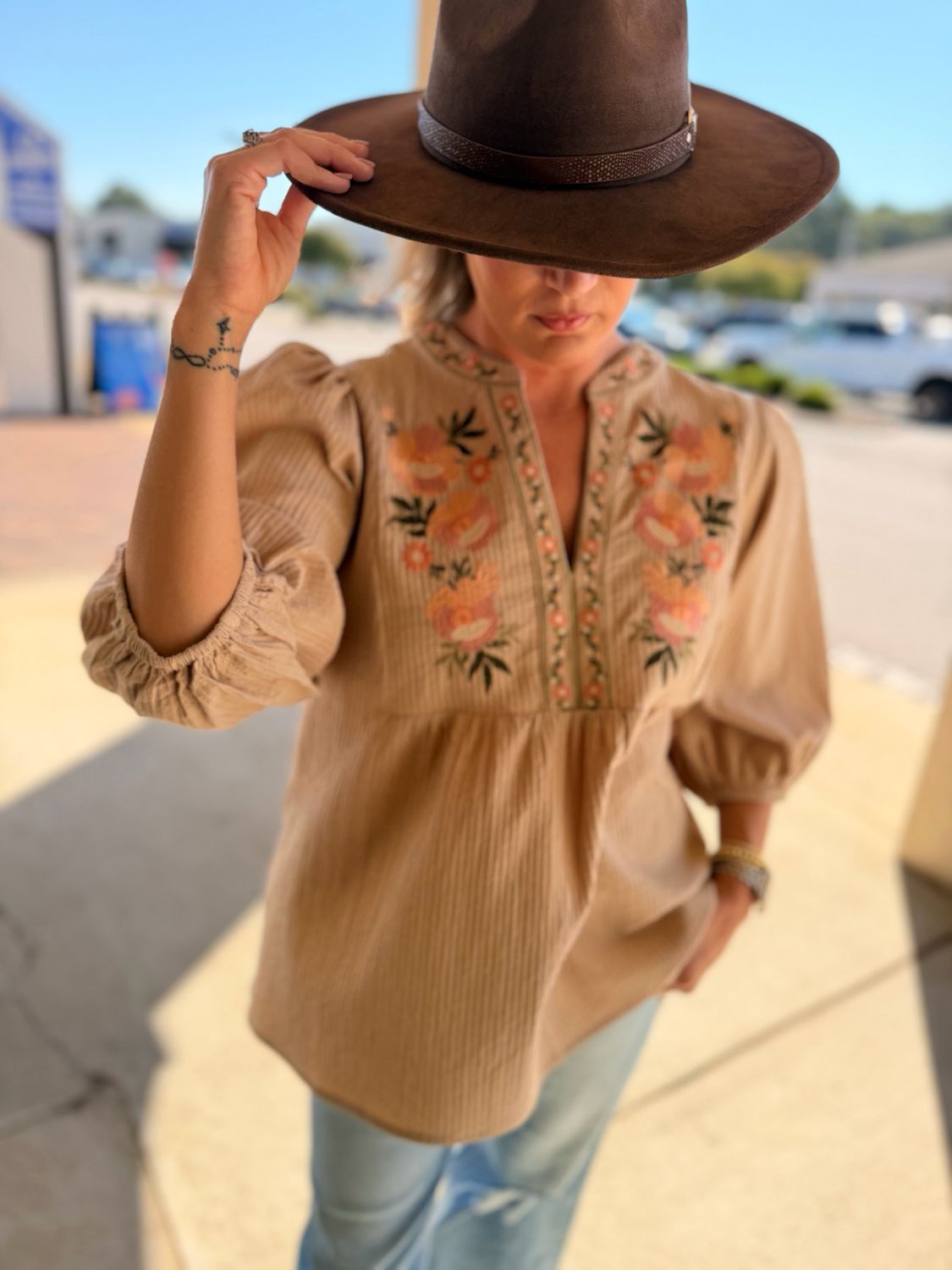 Falling For Fall Babydoll Top