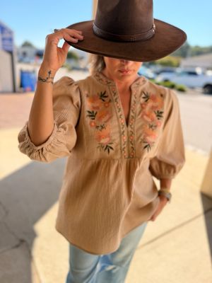 Falling For Fall Babydoll Top