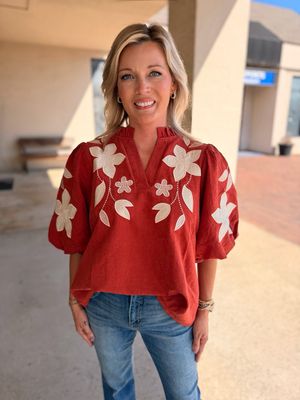 Washed Suede Top