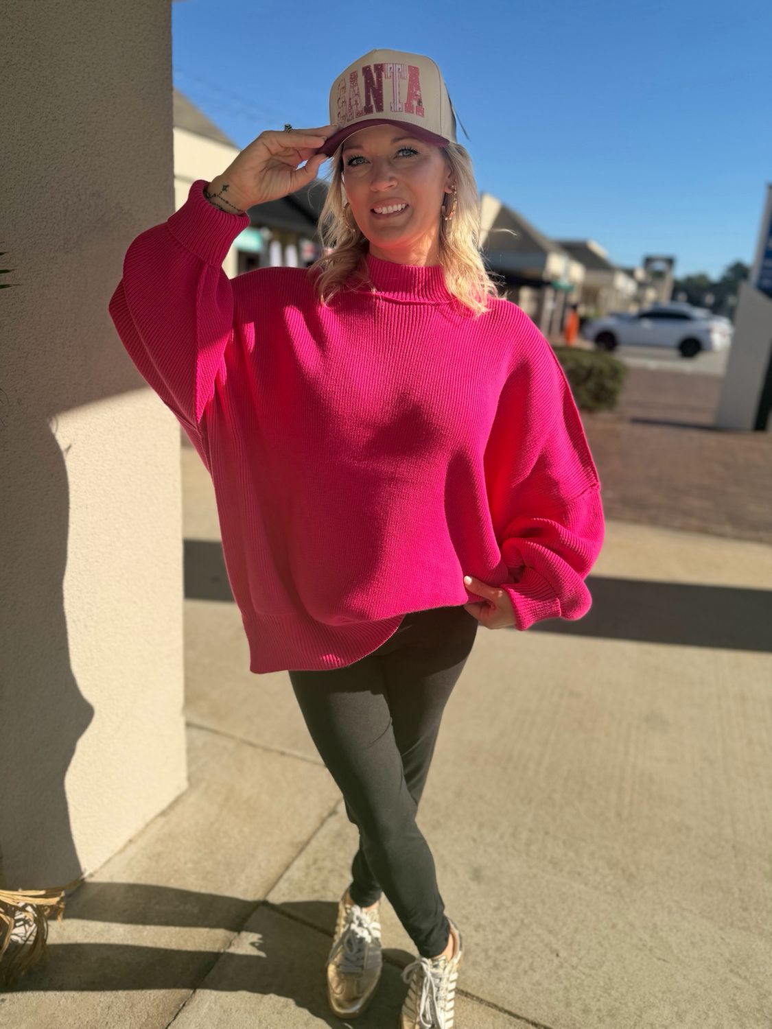 Oversized Slit Sweater 