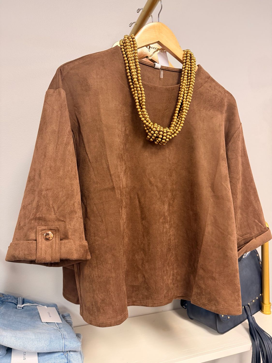 Suede &amp; Sunsets Top
