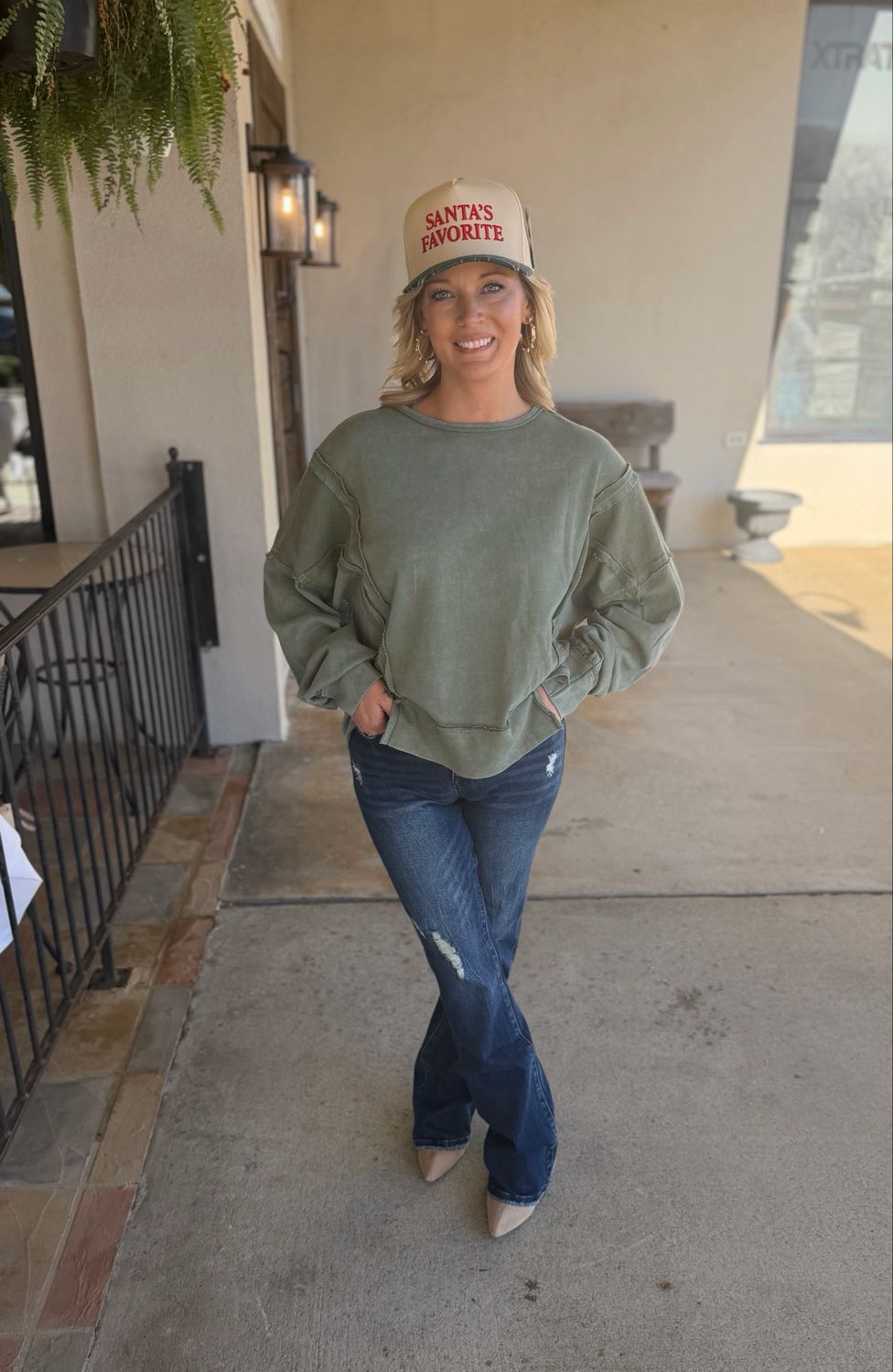 Vintage Washed Raw Hem Top 
