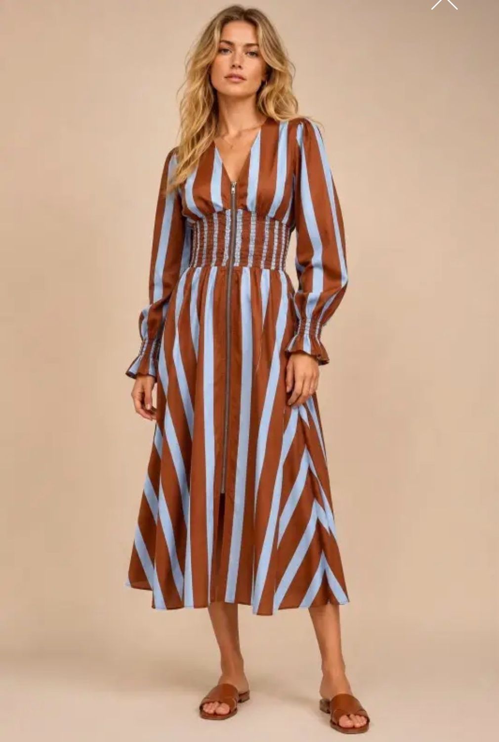 Sky Blue and Sand Maxi
