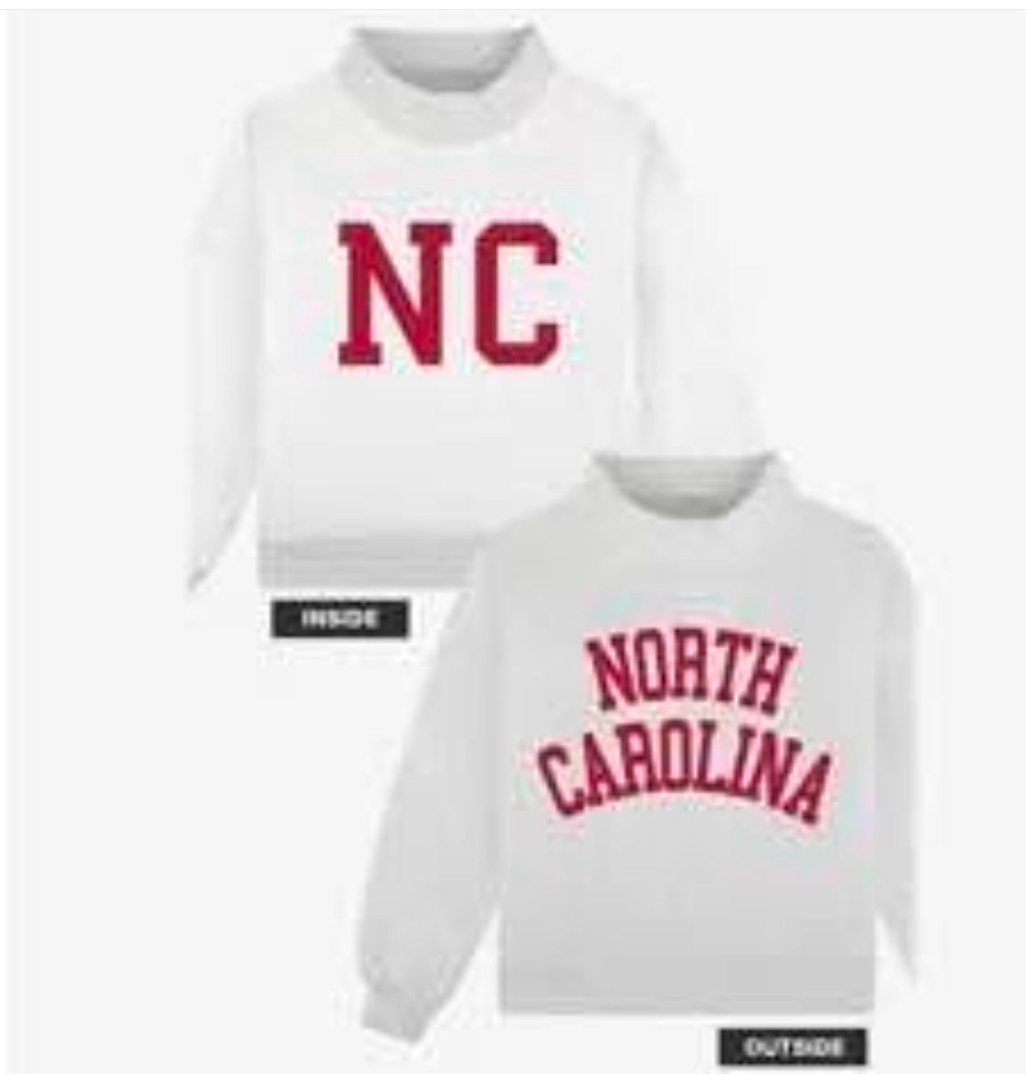 Reversable NC Sweatshirts