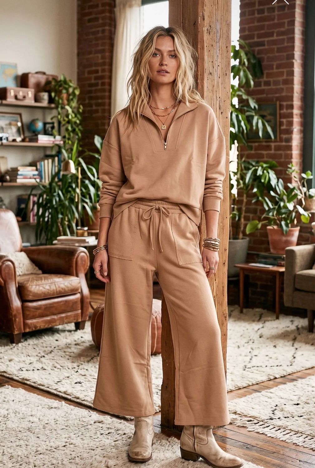 Scuba Wide Leg Pant Set