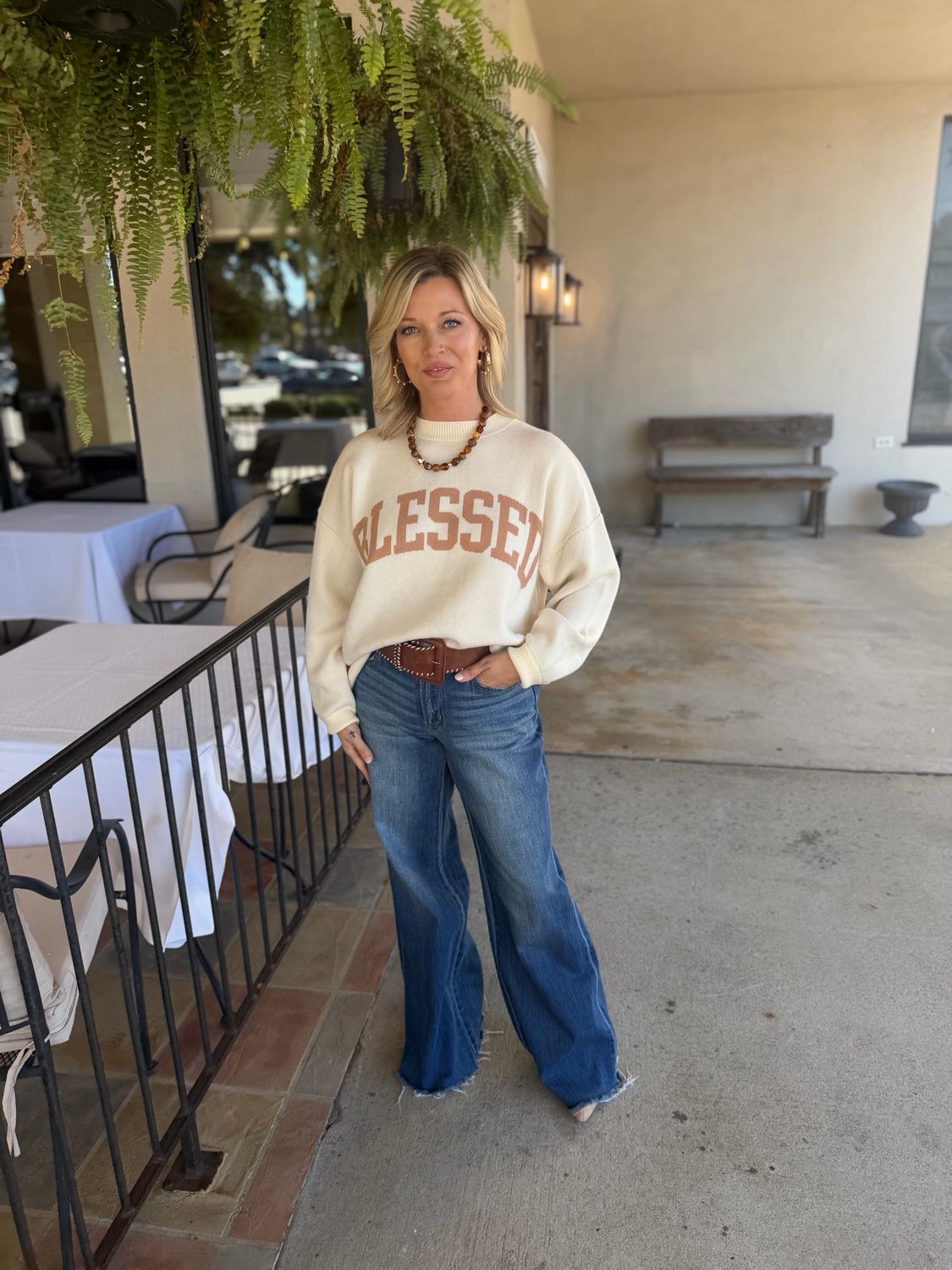 "Blessed" Knit Sweater