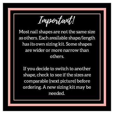 Custom Sizing BUNDLE (choose 3)