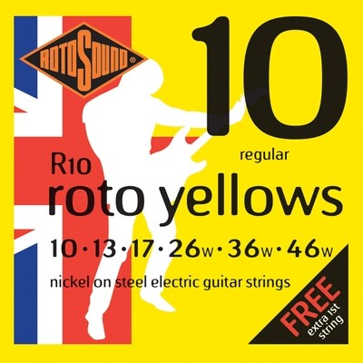 Rotosound R10 Roto Yellows Electric String Set 10-46