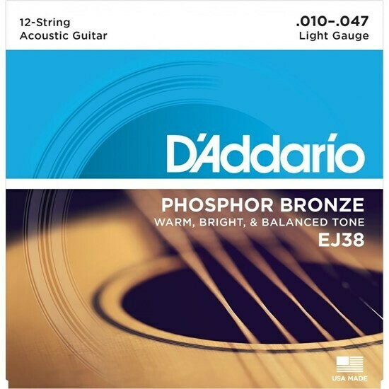 D&#39;Addario 10-47 12 String Regular Light Set
