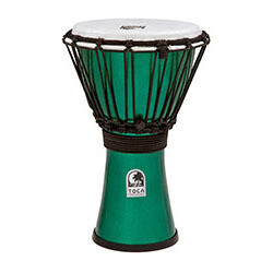 Toca Freestyle Colorsound Series Djembe 7&quot; in Metallic Green