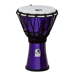 Toca Freestyle Colorsound Series Djembe 7&quot; in Metallic Indigo