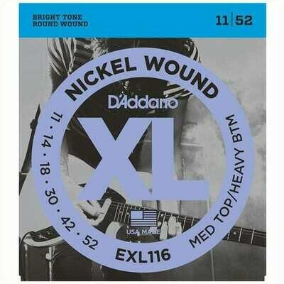 D&#39;Addario XL Nickel Wound Electric Medium Top / Heavy Bottom Set 11-52