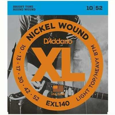 D&#39;Addario XL Nickel Wound Electric Light Top / Heavy Bottom Set 10-52