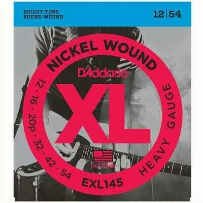 D&#39;Addario XL Nickel Wound Electric Heavy Plain 3rd Set 12-54