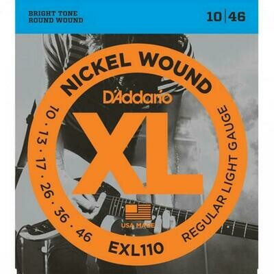 D&#39;Addario XL Nickel Wound Electric Regular Light Set 10-46