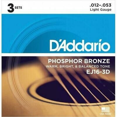 D'Addario 12-53 Regular Light 3 Pack D'Addario 12-53 Regular Light 3 Pack