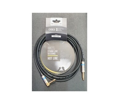 Hot Line 20ft Instrument Cable (Straight to Right Angle)