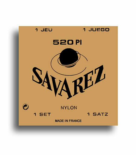 Savarez 520PI Traditional High Tension with Wound E, B &amp; G Classical Guitar String Set