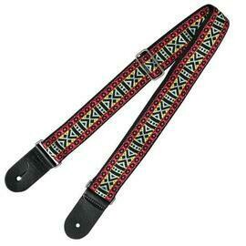 XTR Deluxe Woven Jacquard Poly Cotton Strap Vintage Red/Yellow Pattern