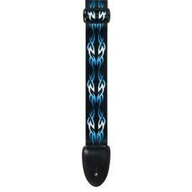 XTR Guitar Strap Blue Black Tribal