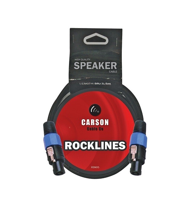 Carson Rocklines RSN05 5 Foot Speakon Speaker Cable M to M