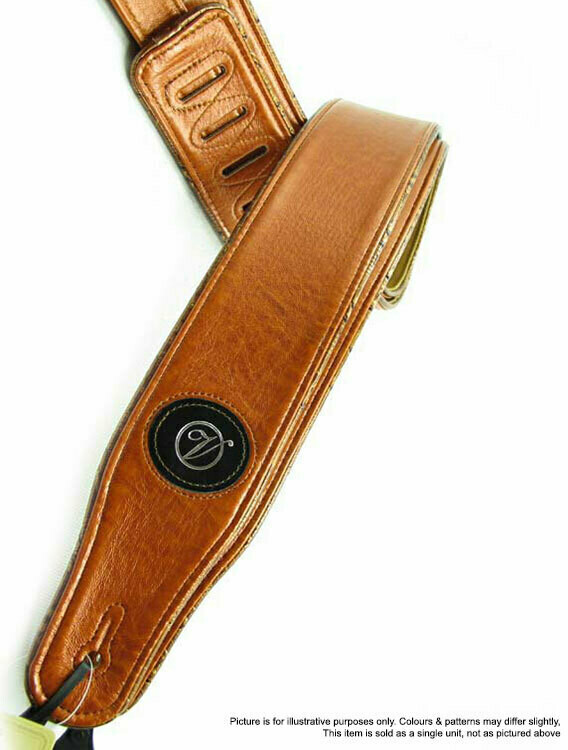 Vorson Tan Leather Guitar Strap