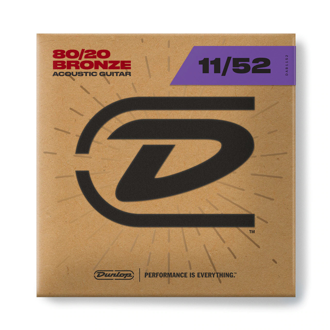 Dunlop 11-52 Acoustic Guitar Strings 80/20 Bronze