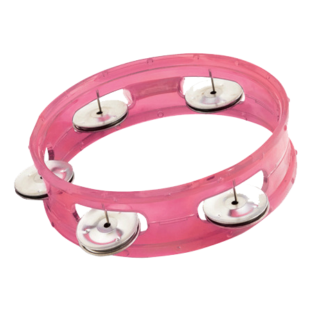 CPK 6″ Transparent Tambourine Pink  ED270PK