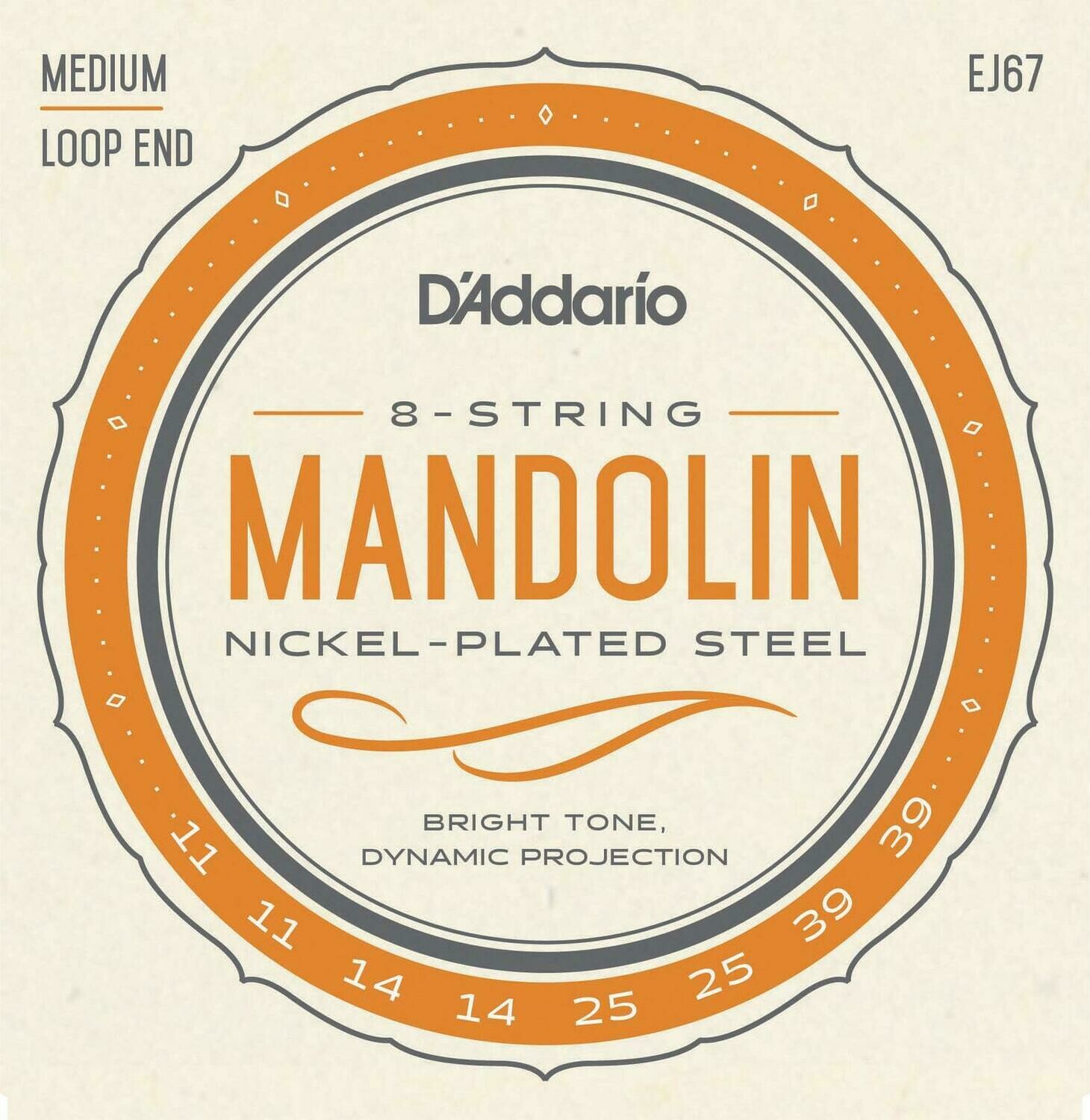 D&#39;Addario EJ67 Nickel Mandolin Strings Medium 11-39