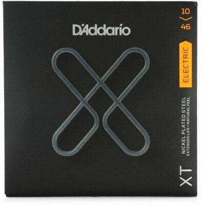 D'Addario XTE1046 XT Nickel Plated Steel Electric Guitar Strings 10-46