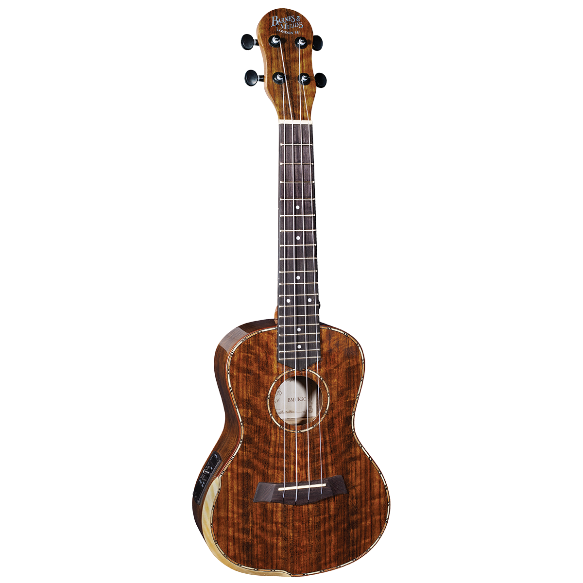 Barnes &amp; Mullins BMUK5CE Concert Walnut Ukulele with Pickup