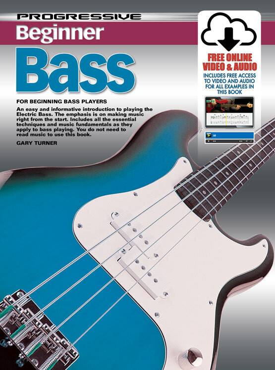 Progressive Beginner Bass Book/Online Video &amp; Audio