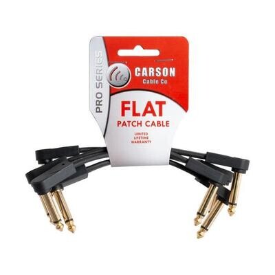 Carson Pro Series 6 Inch Flat Patch Cable 4 Pack