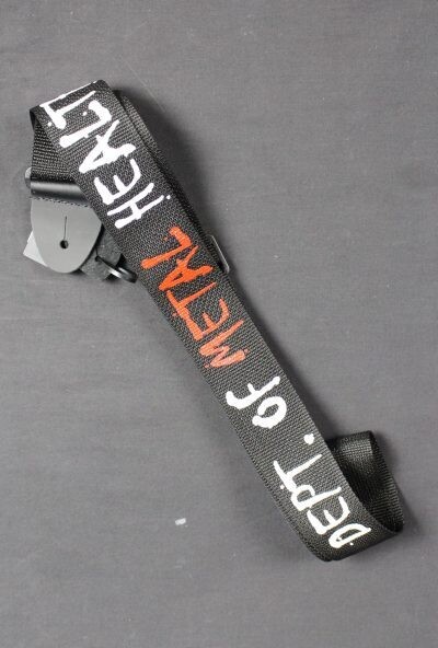 LM 2′ Poly Web Seatbelt Material Guitar Strap Department of Metal Health