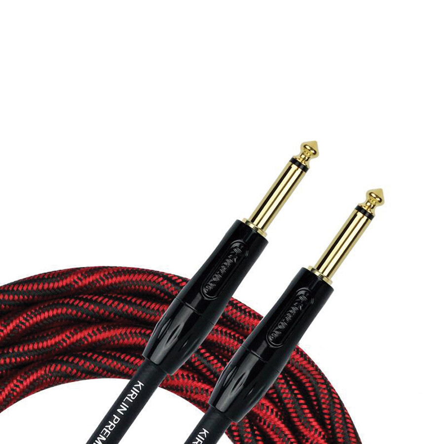 Kirlin IWB201WB 10ft Premium Plus Wave Red Guitar Cable