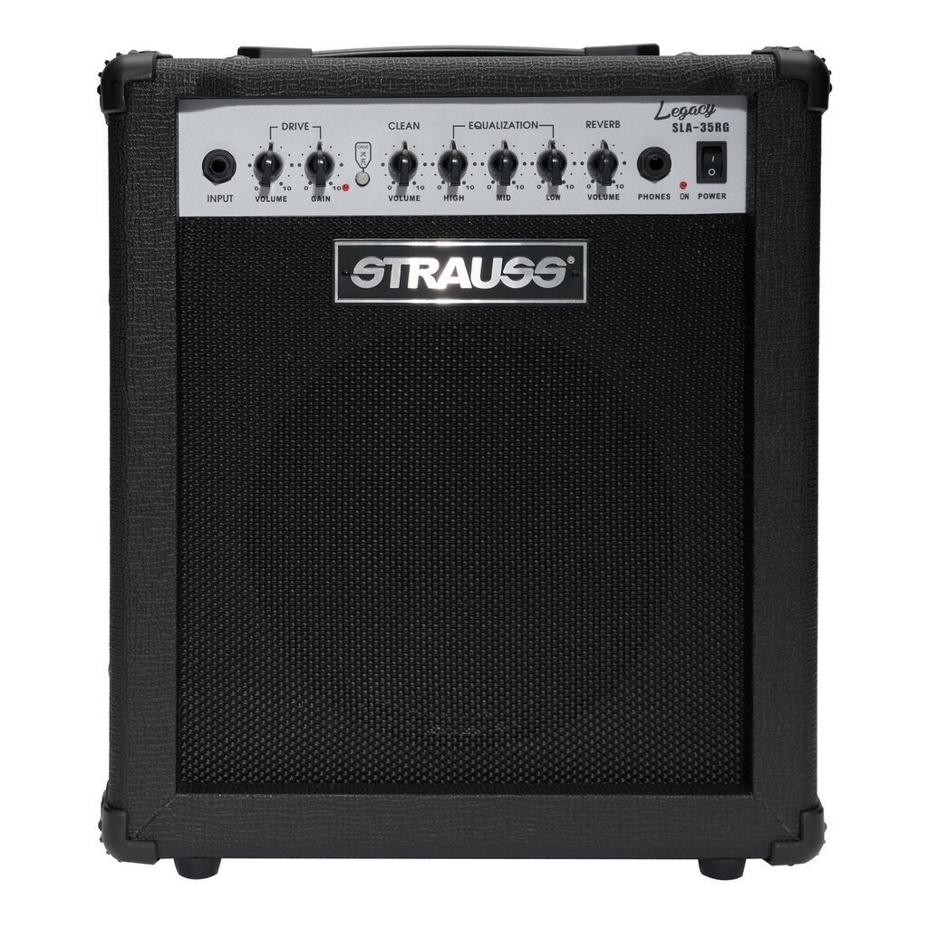 Strauss &#39;Legacy&#39; 35 Watt Combo Solid State Guitar Amplifier with Reverb (Black)