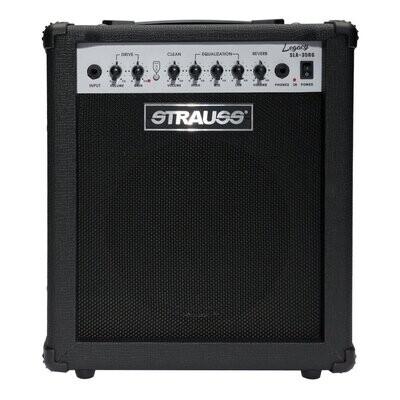 Strauss &#39;Legacy&#39; 35 Watt Combo Solid State Guitar Amplifier with Reverb (Black)