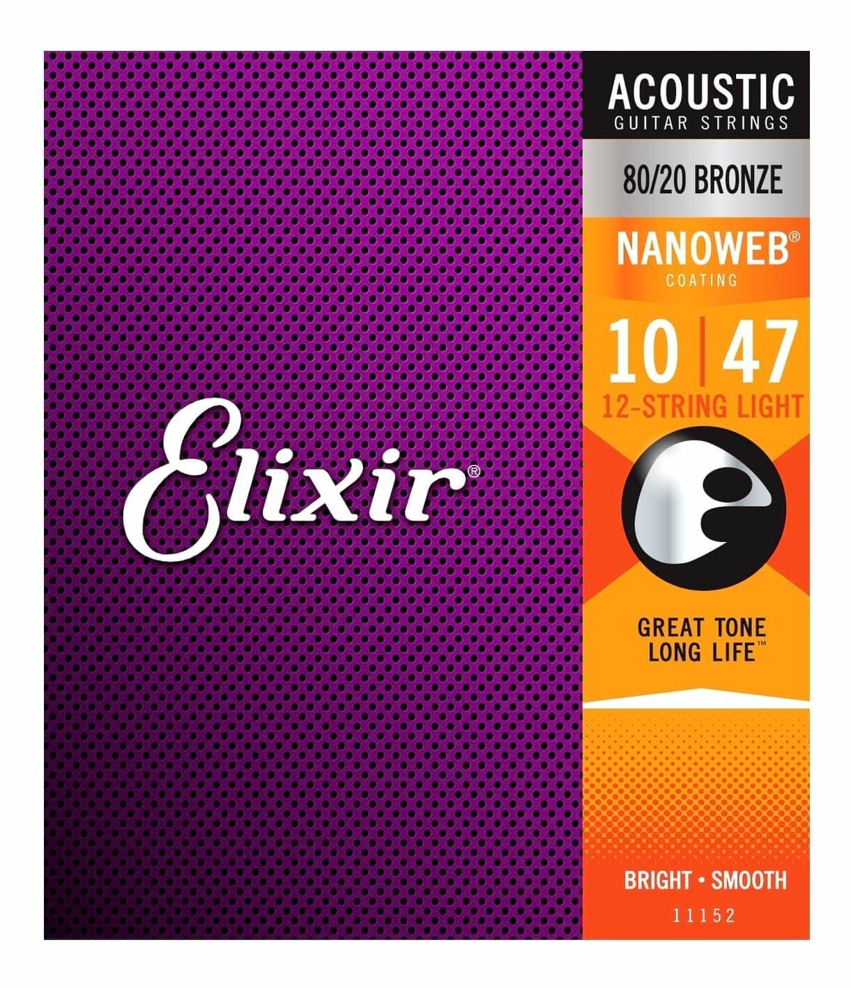 Elixir NANOWEB Acoustic 12 String 80/20 10-47