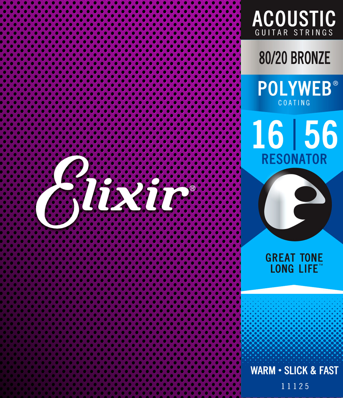 Elixir Polyweb Resonator 16-56 80/20 Bronze