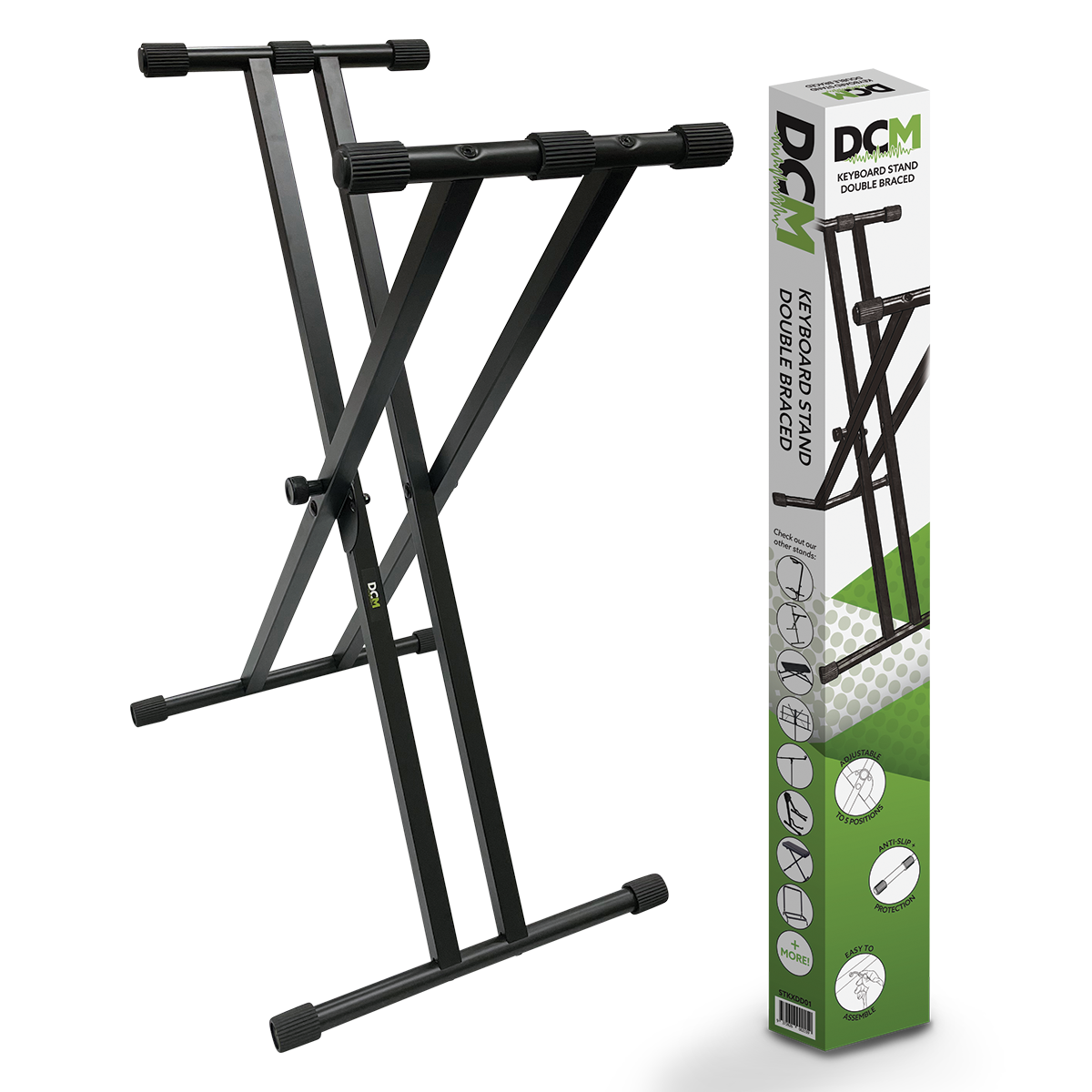 Double Braced heavy duty keyboard stand DCM