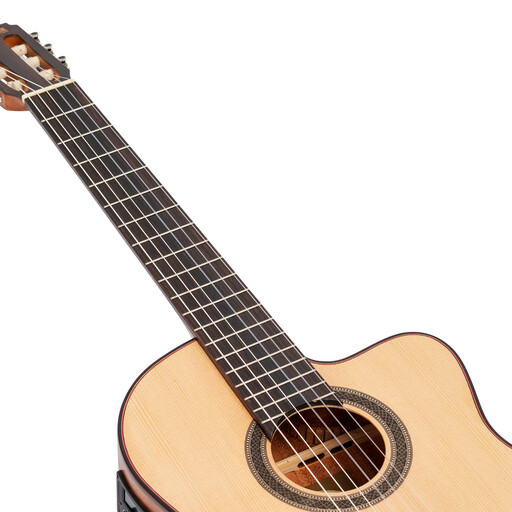Valencia 704CE Ac/El Cutaway Nylon string Guitar