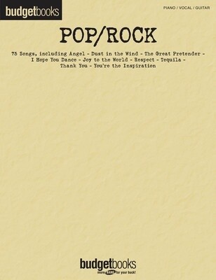 Pop / Rock Songs for Piano, Voice &amp; Guitar by Budget Books
