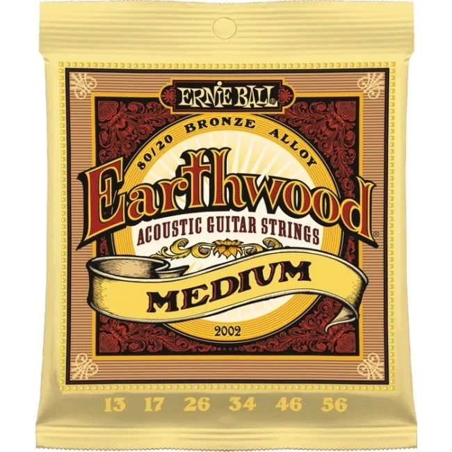 Earthwood 13-56 80/20 Medium GENUINE ERNIE BALL Earthwood 13-56 80/20 Medium GENUINE ERNIE BALL